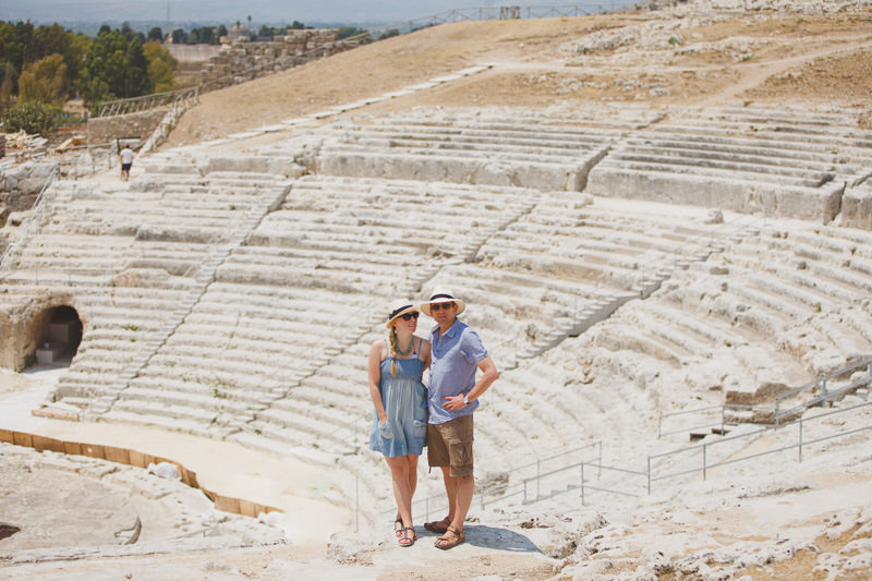 The Greek theatre in Siracusa