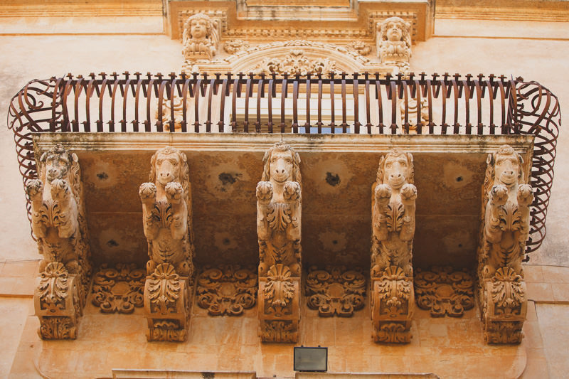 Stunning buildings in Noto, Sicily