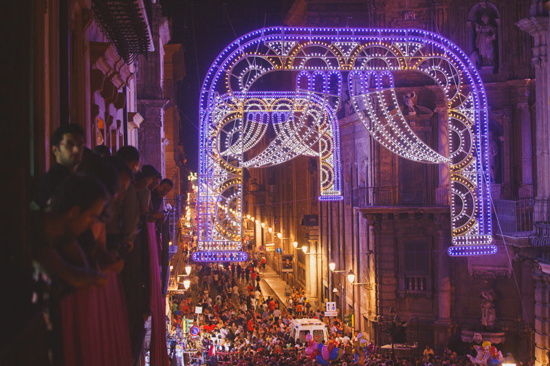 Saint patron of Palermo celebration