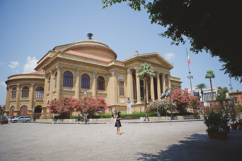 Teatro of Palermo in Sicily