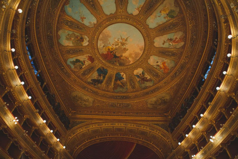 Ceiling of teatro massimo