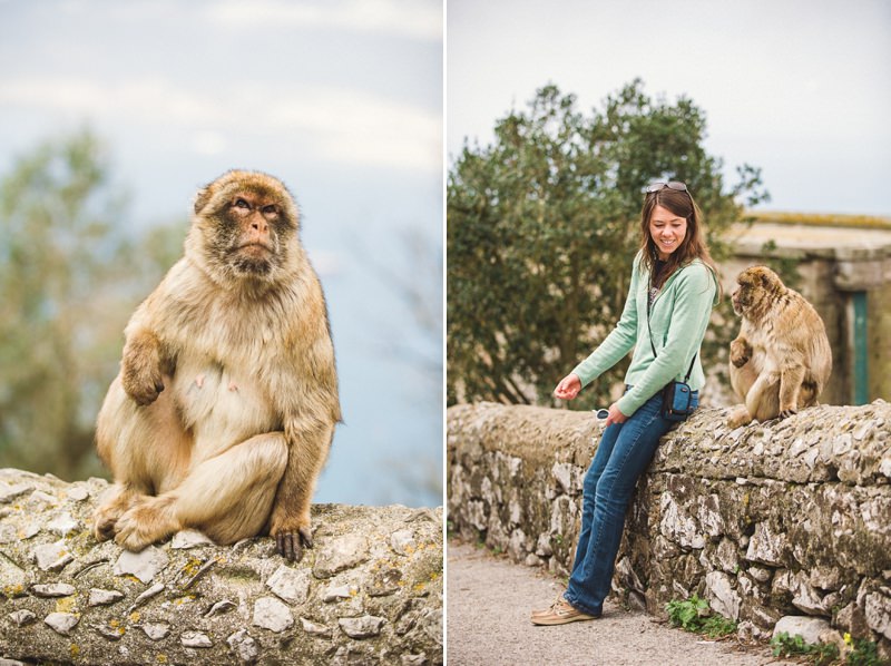 Loryn with monkey