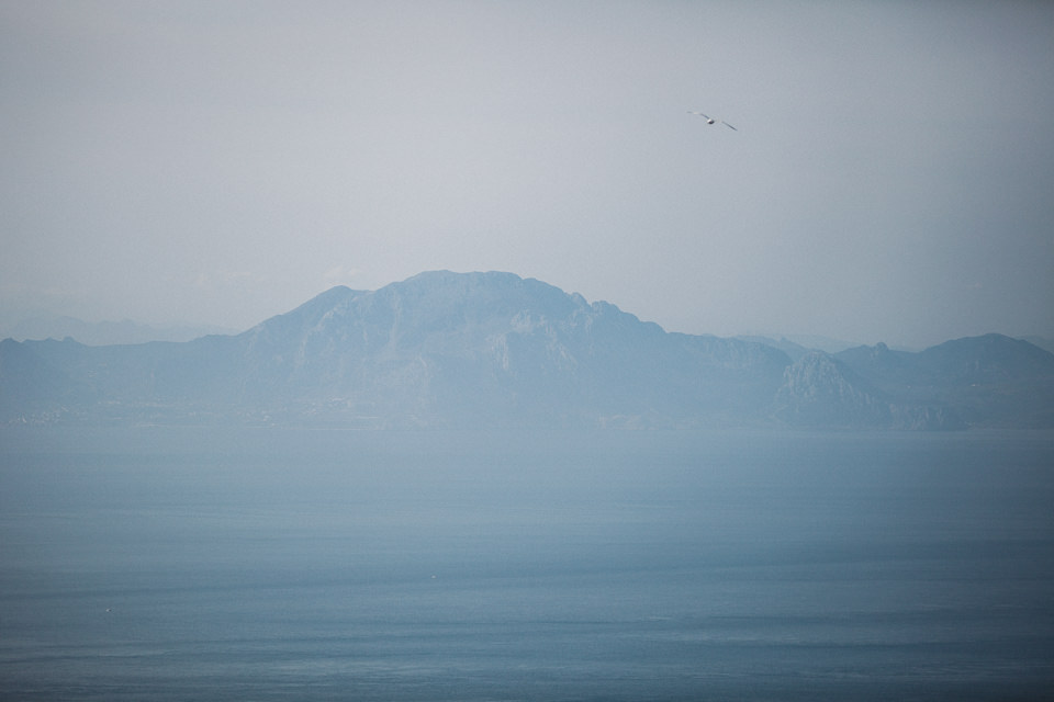 View to Morocco from Gibraltar