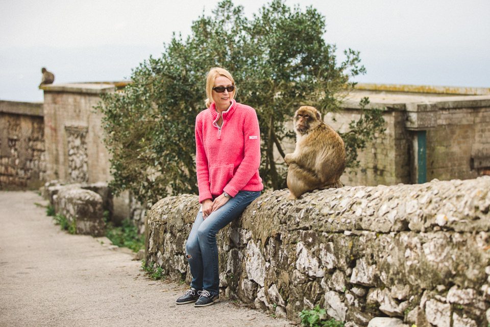 Views and monkeys in Gibraltar