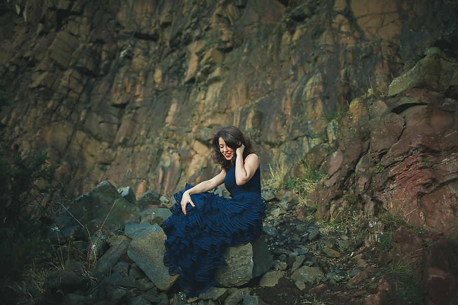 The Salisbury Crags portrait photography location