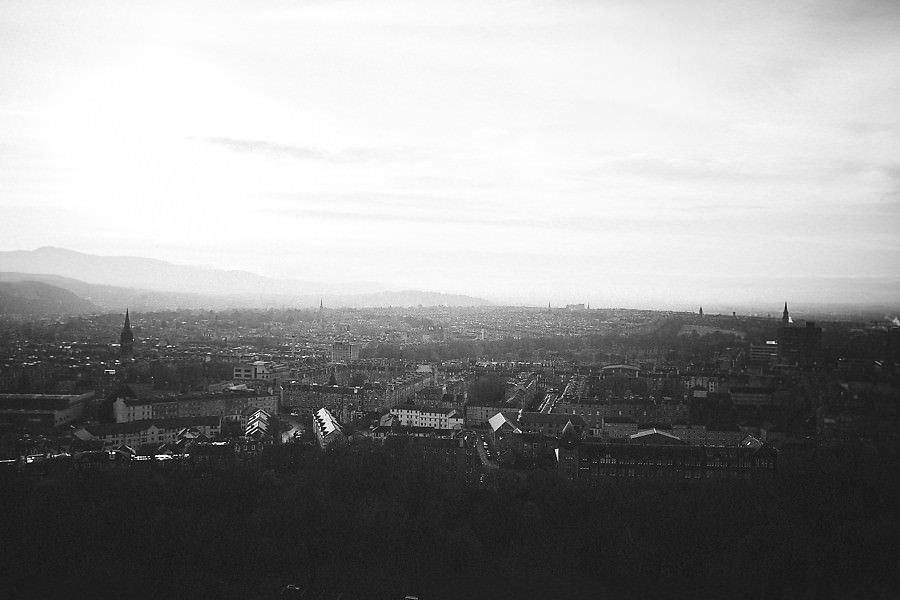 View to Edinburgh from the Salisbury Crags