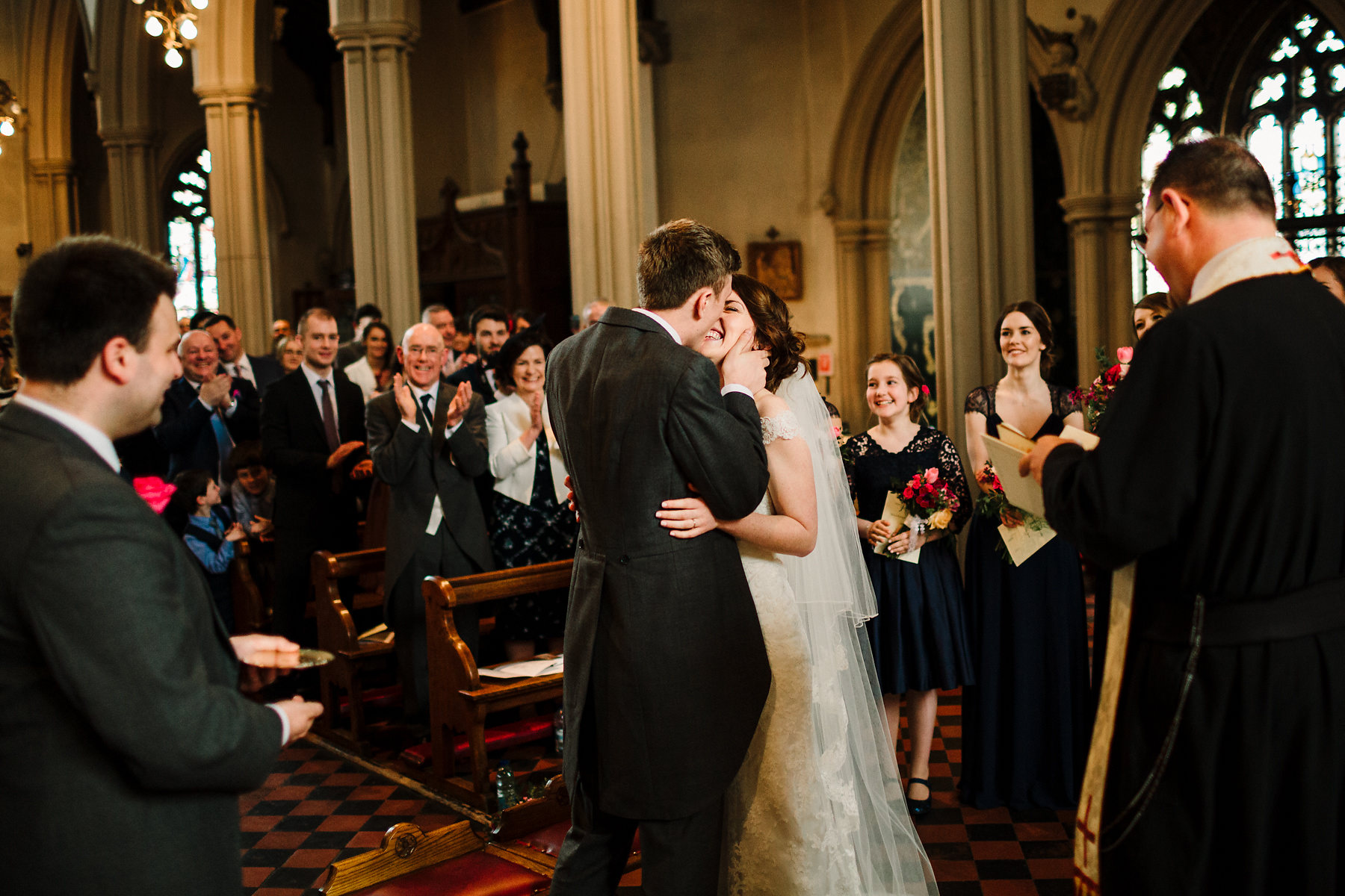 Clapham Common church wedding ceremony photography 