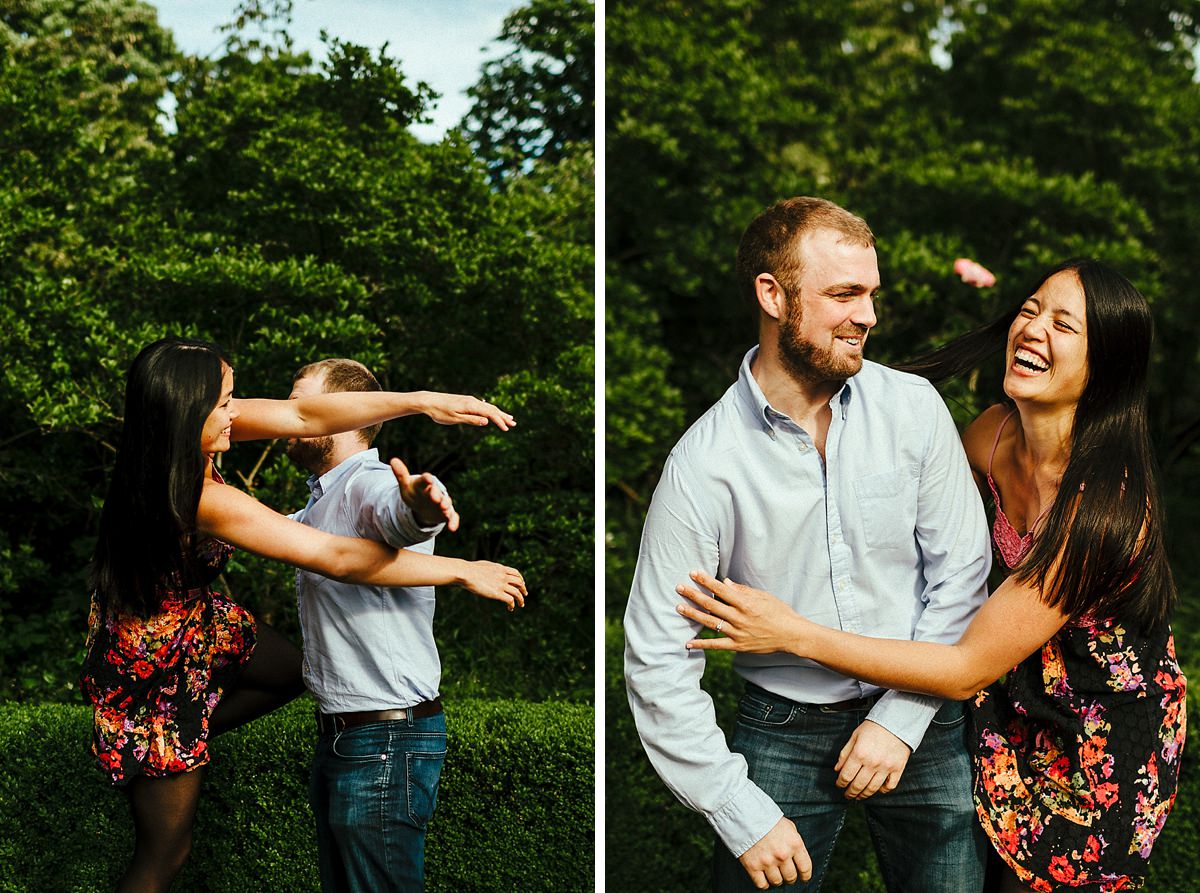 Natural London engagement photos 