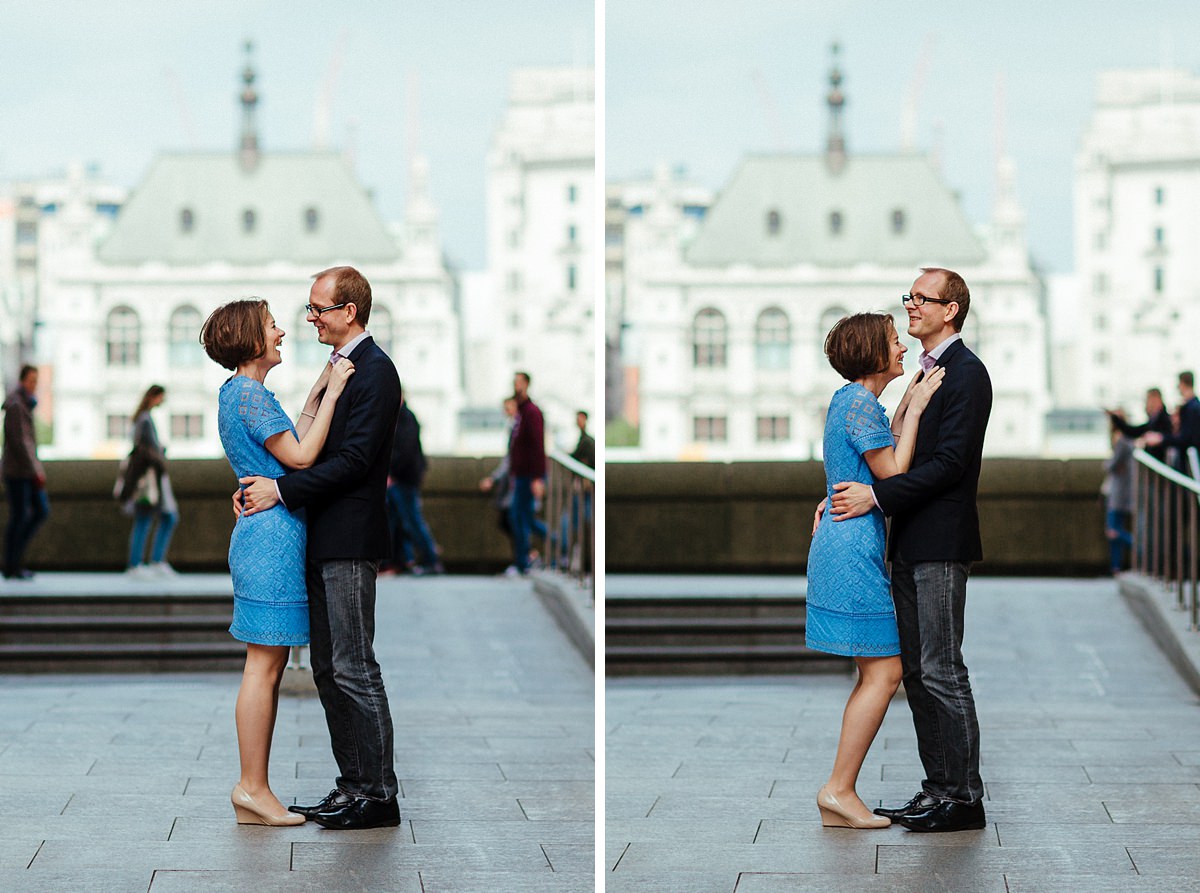 Fun Southbank pre wedding photo