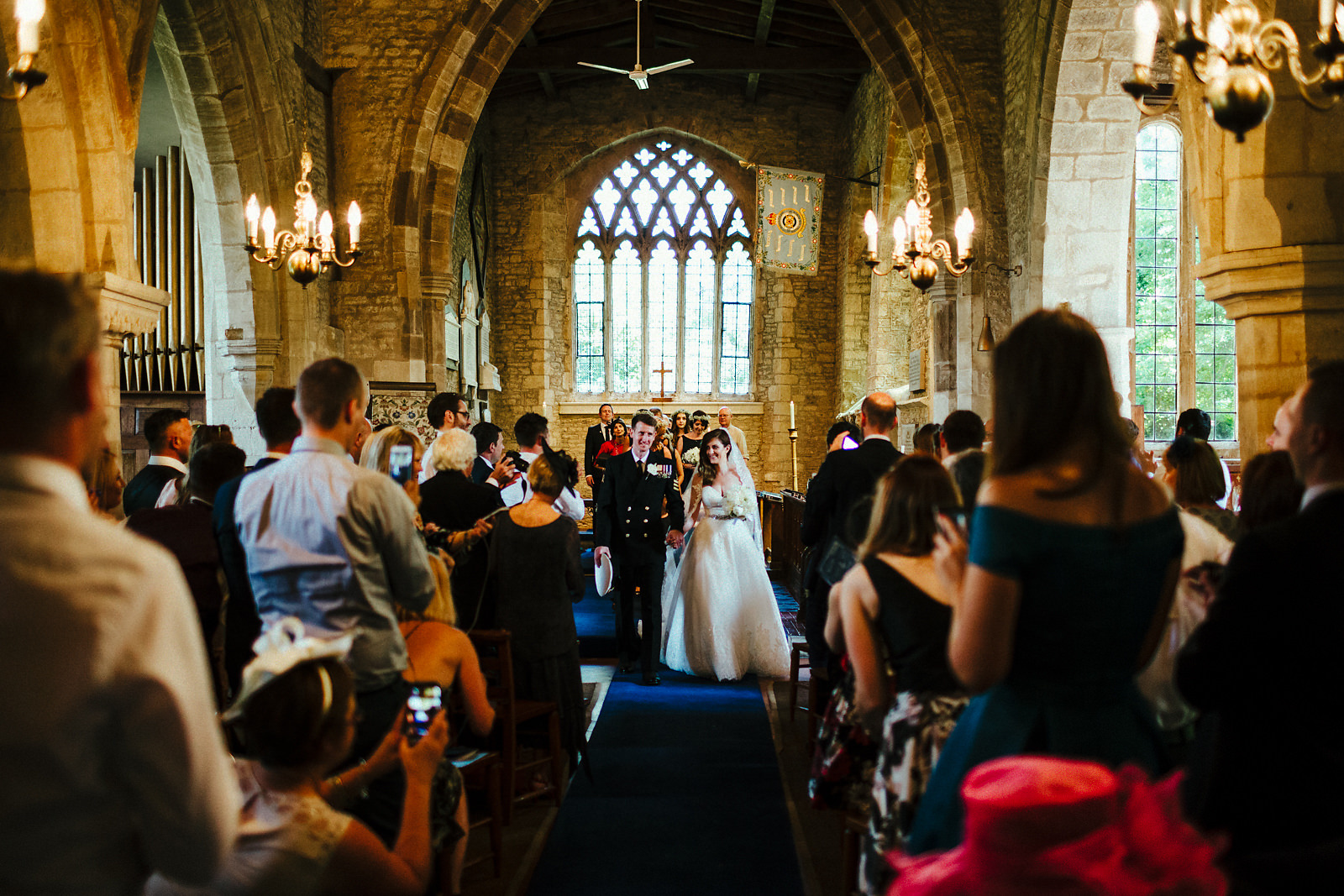 Courteenhall church ceremony photography