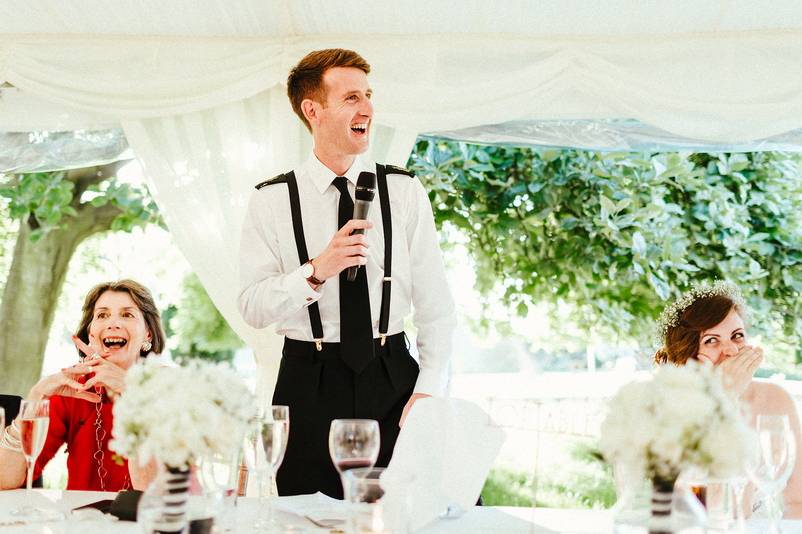 Courteenhall estate marquee speeches