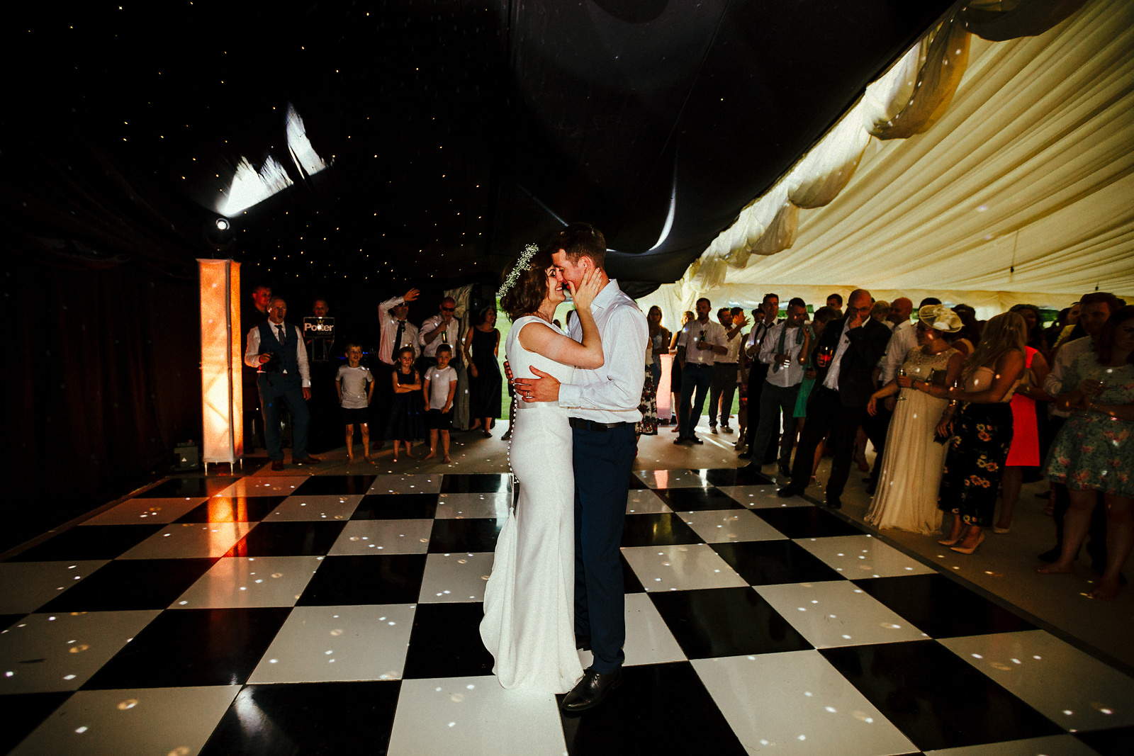 First dance photography at Courteenhall Estate