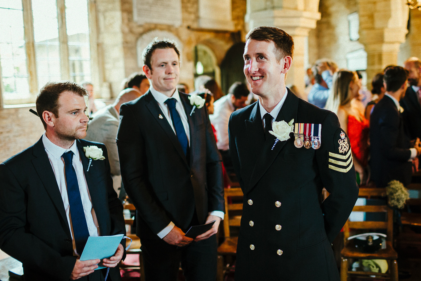 Courteenhall church wedding ceremony photo