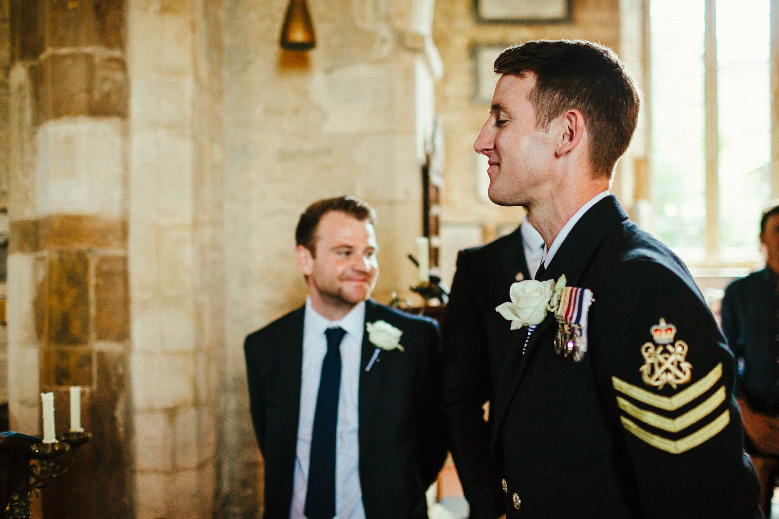 Courteenhall church wedding ceremony photo