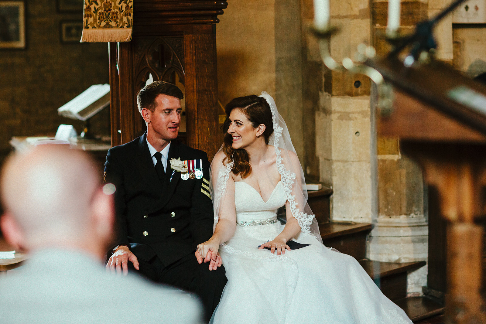 Wedding ceremony at St Mary's church