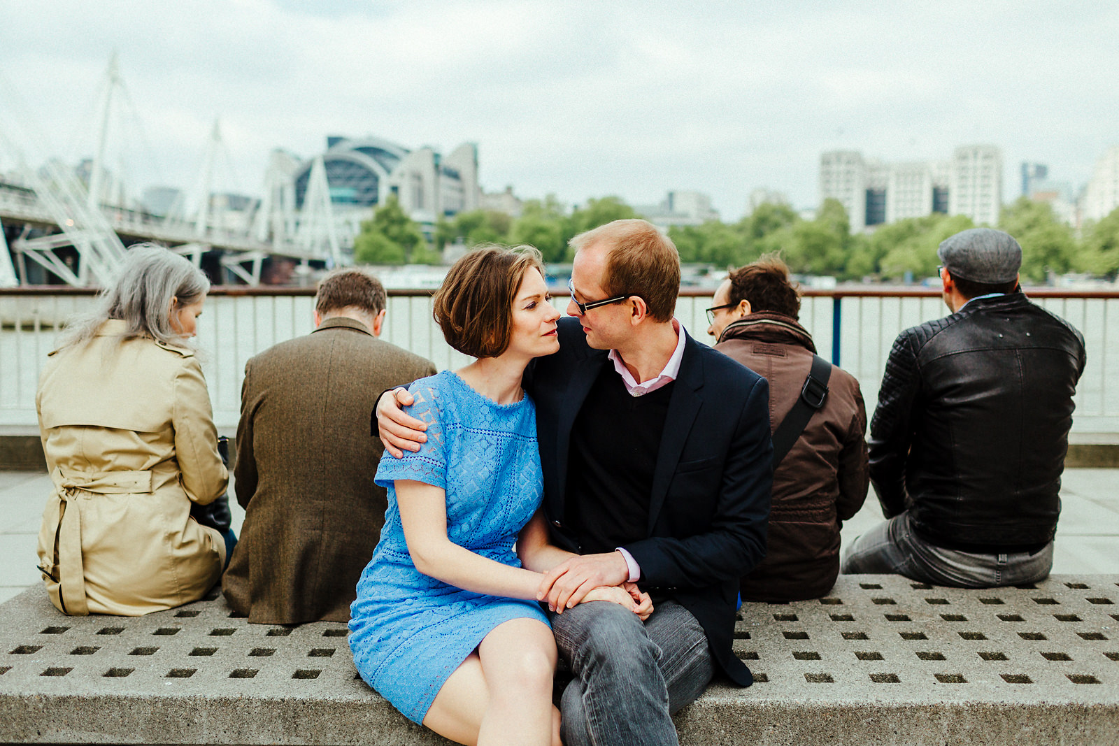 Fun Southbank pre wedding photo