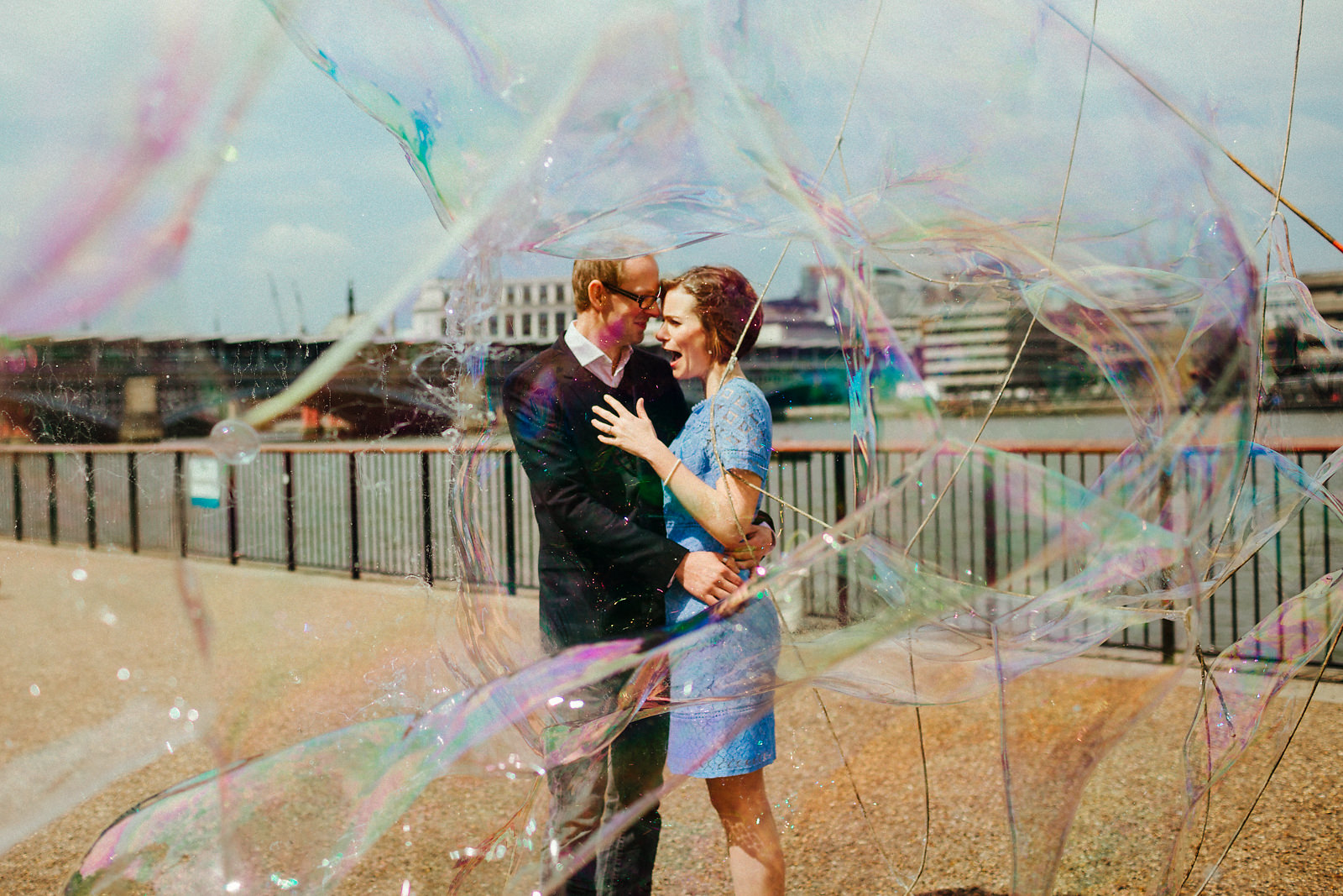 Natural London Southbank pre wedding photography