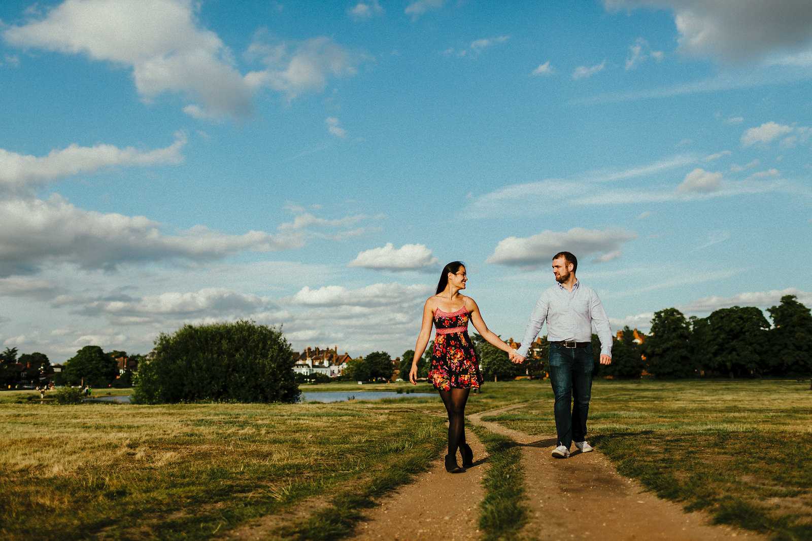 Natural London engagement photography 