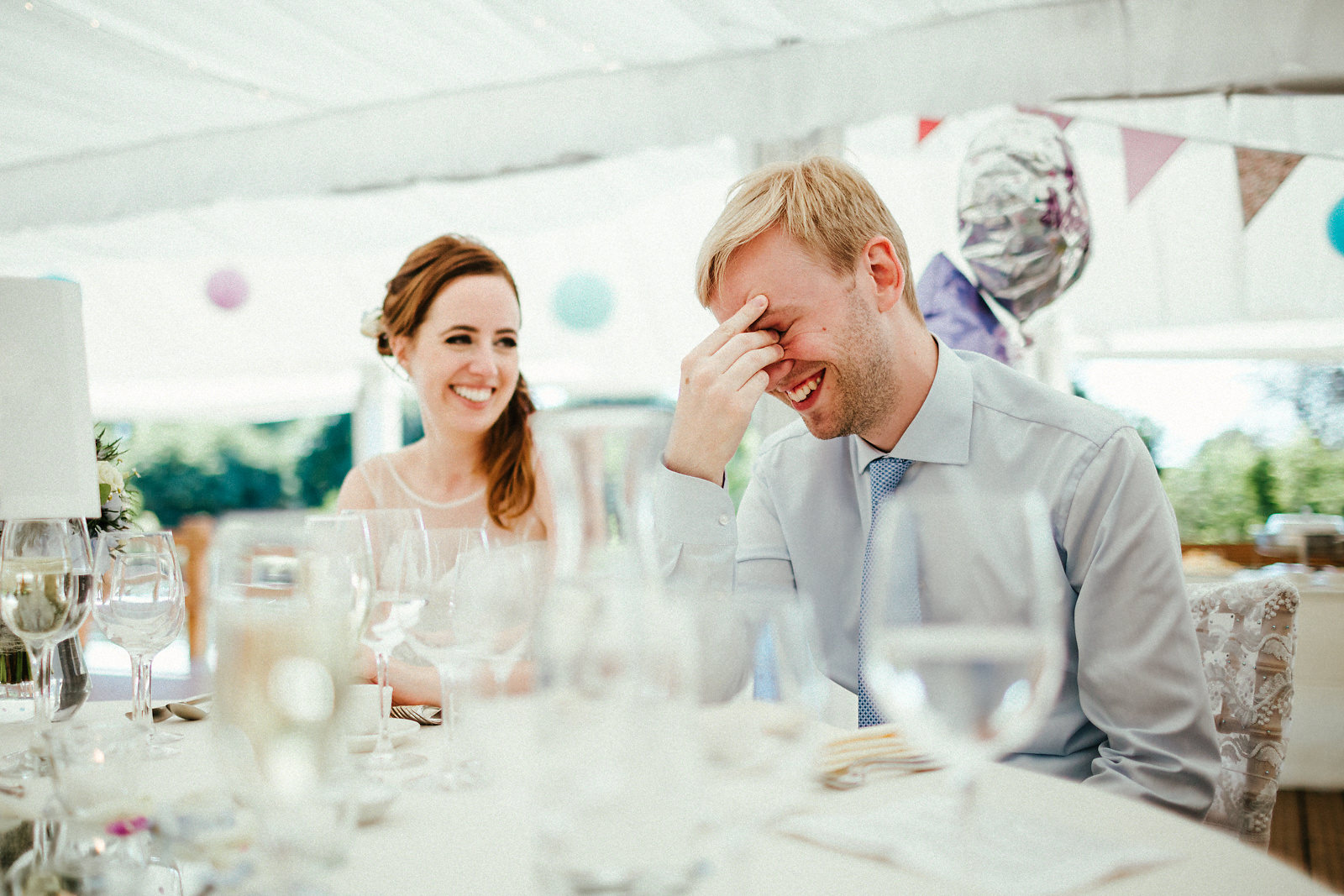 Groom getting feedback from father in law