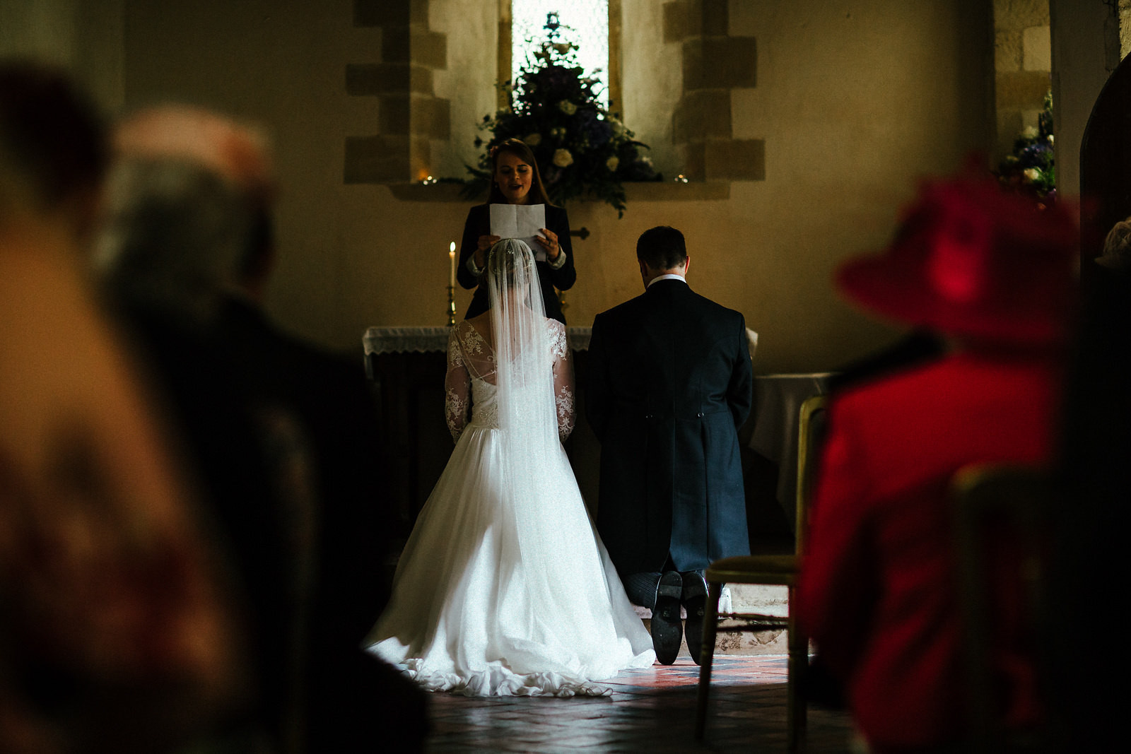 Wedding church ceremony in Fleet Marston