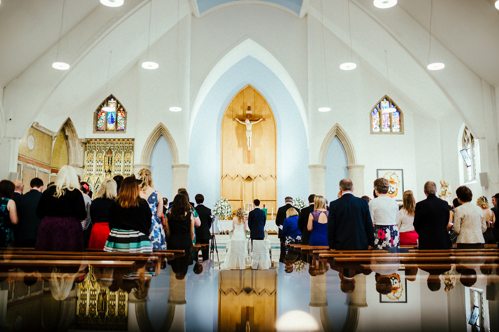 St Joseph's catholic church wedding ceremony photos