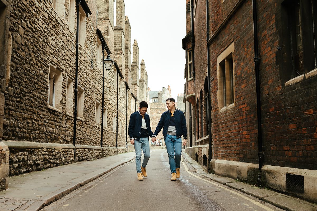 Same sex Cambridge pre wedding photography