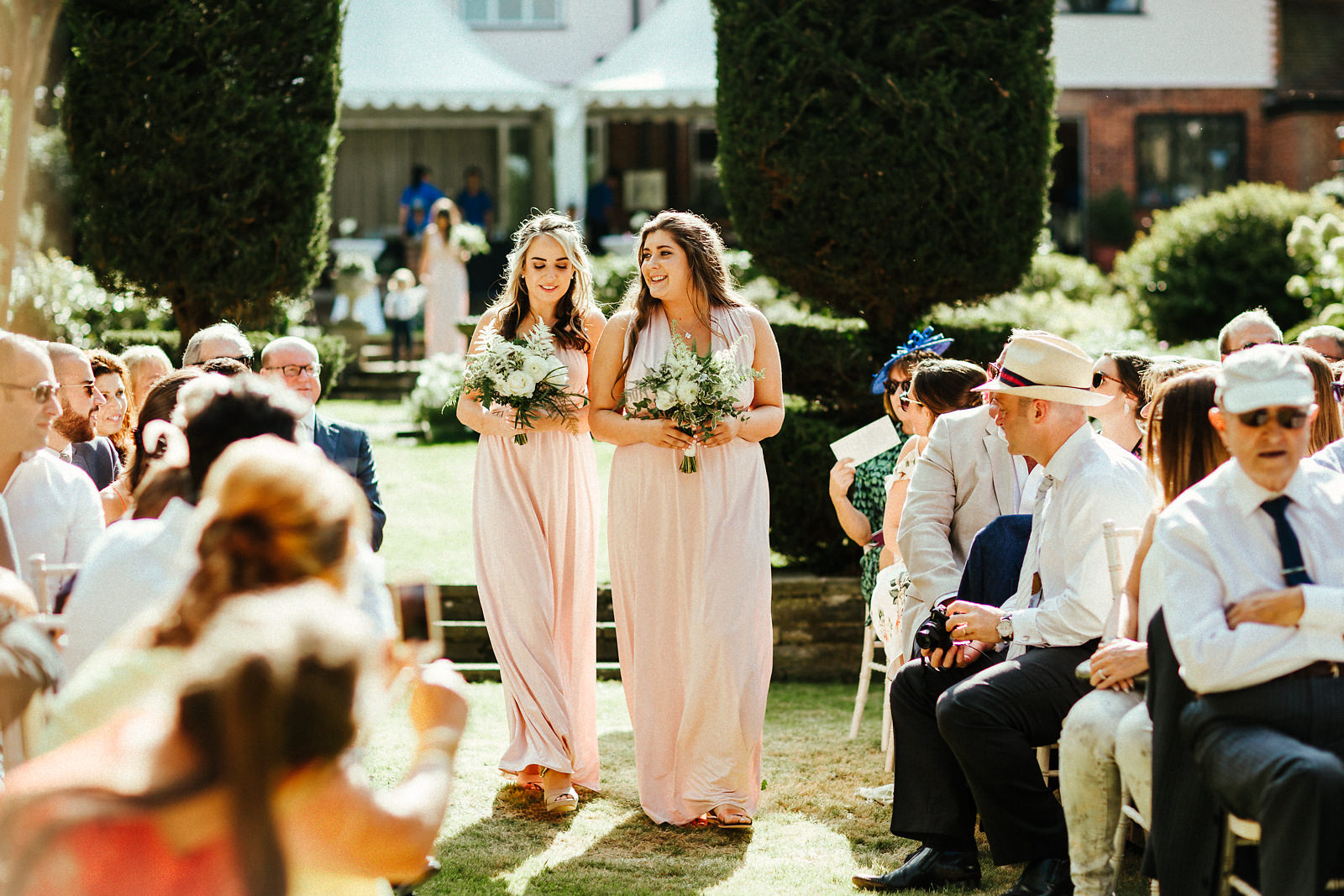 Arrival of bridesmaids