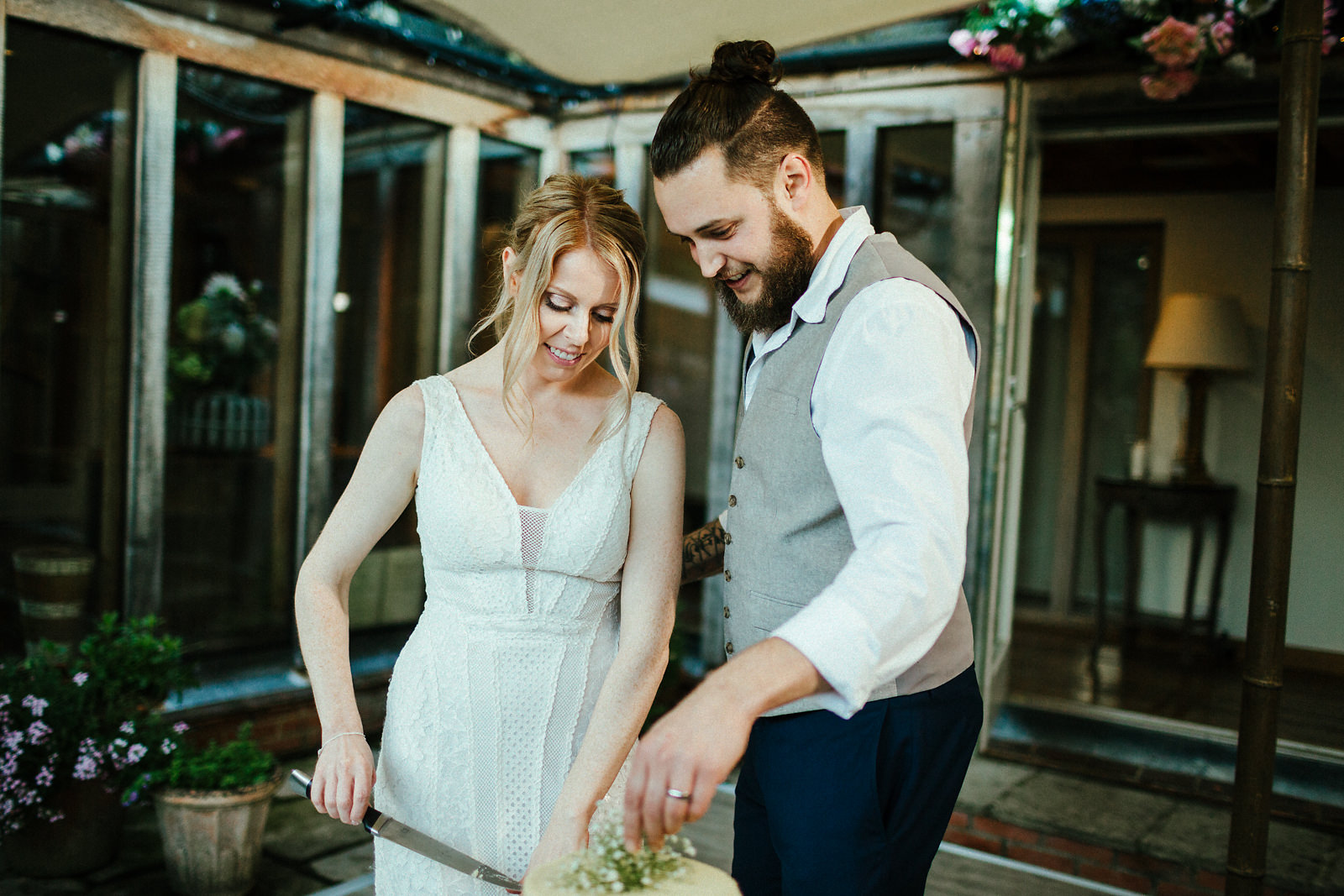 Cutting the cake at the Copse