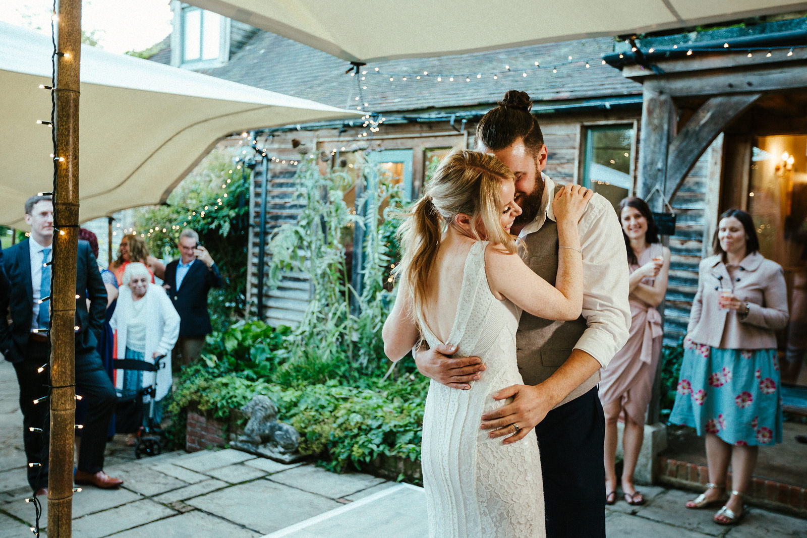 First dance at the courtyard at the Copse