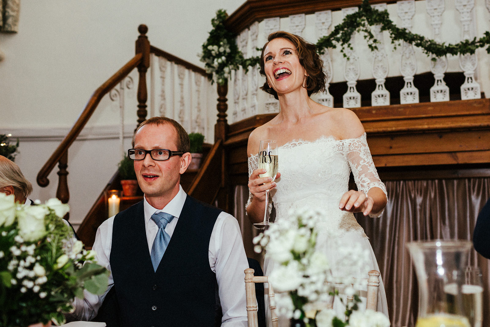 Wedding speeches at Kings Chapel