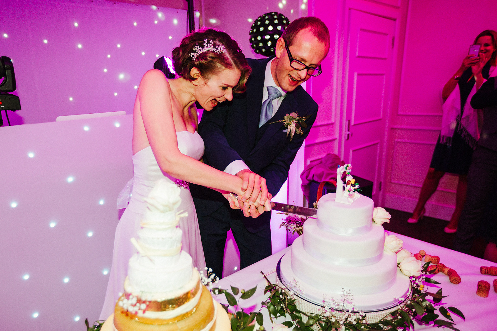 Cutting the cake at Kings Chapel idea