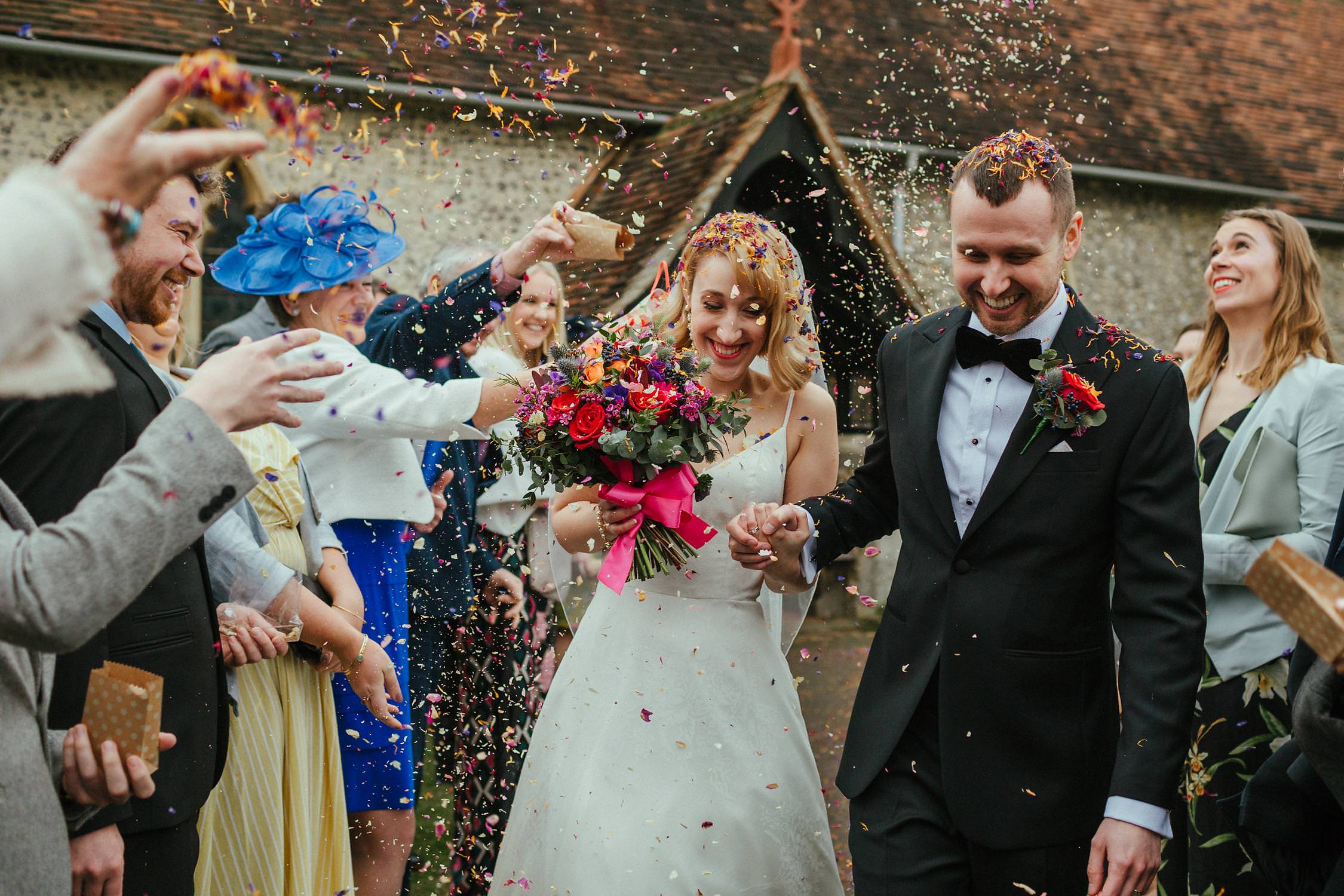 Wigginton church wedding ceremony exit