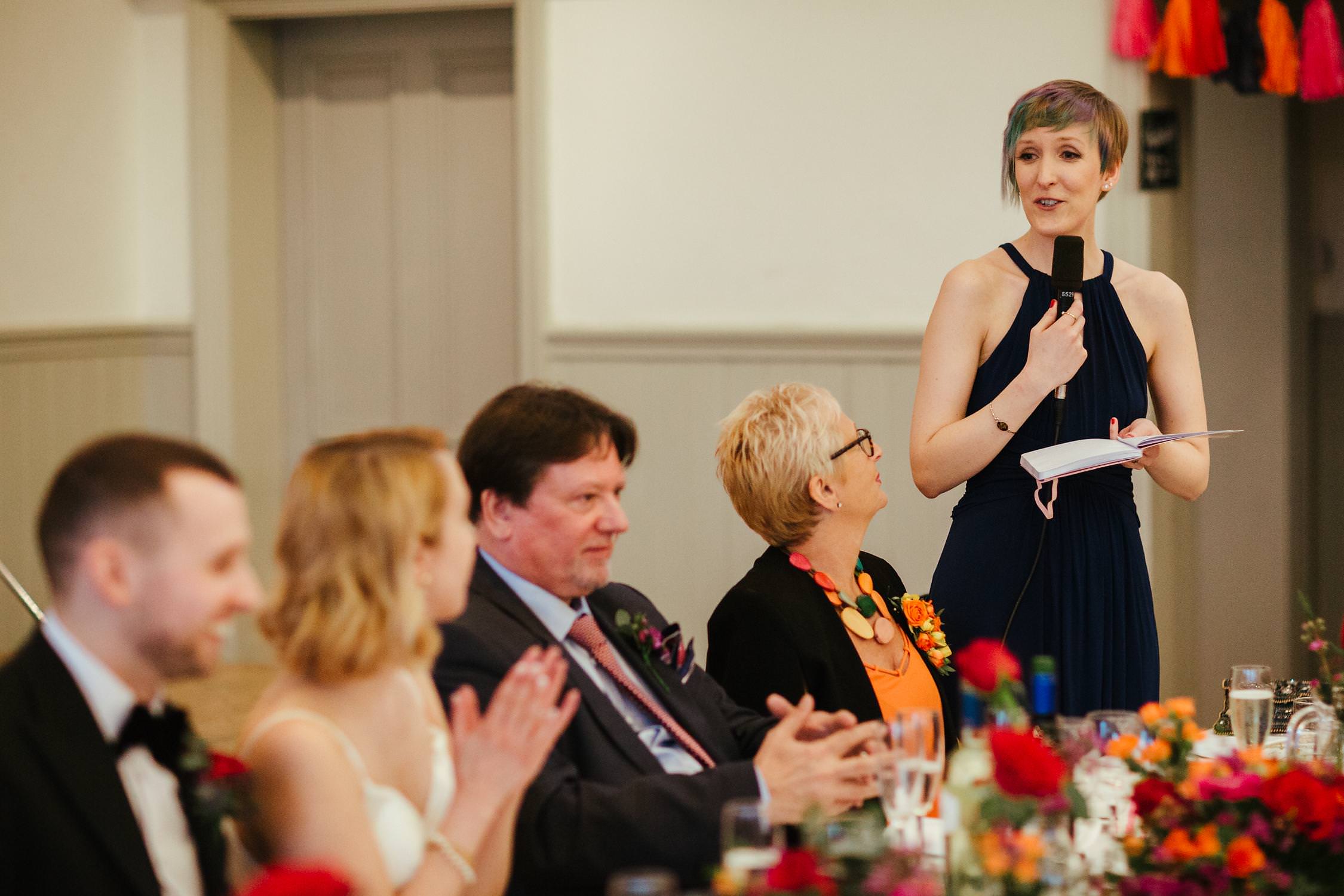 Hastoe village hall wedding speeches