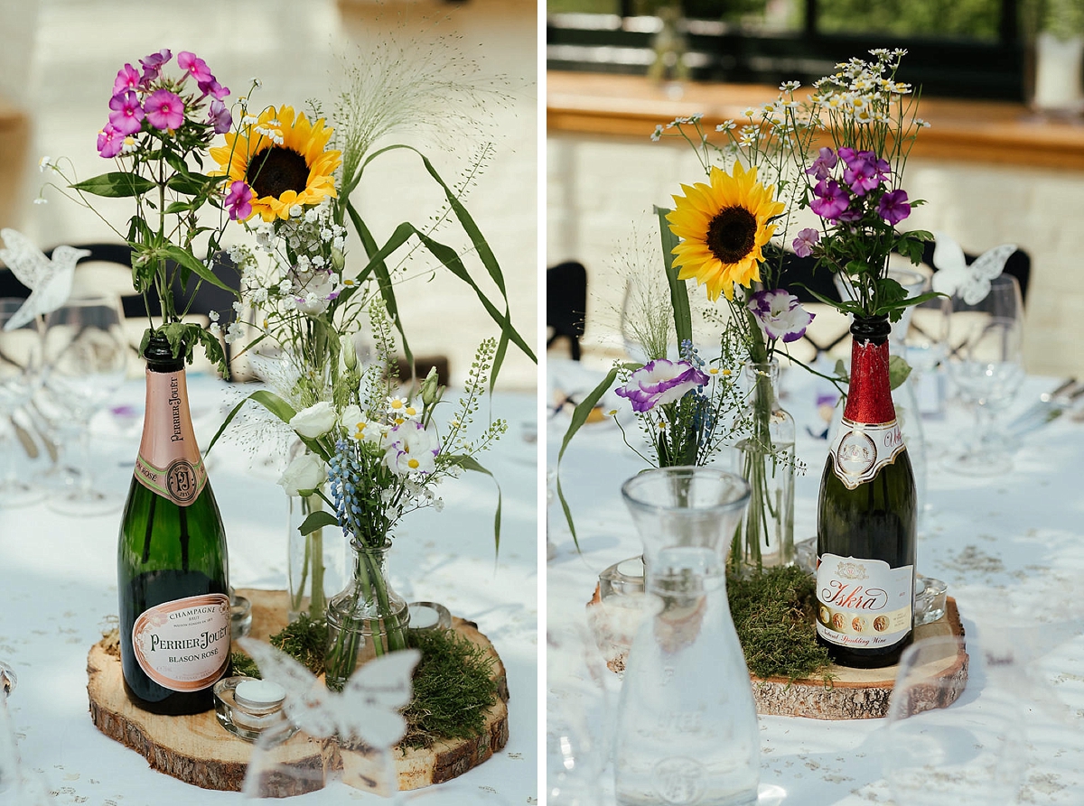 Summer wedding table decorations