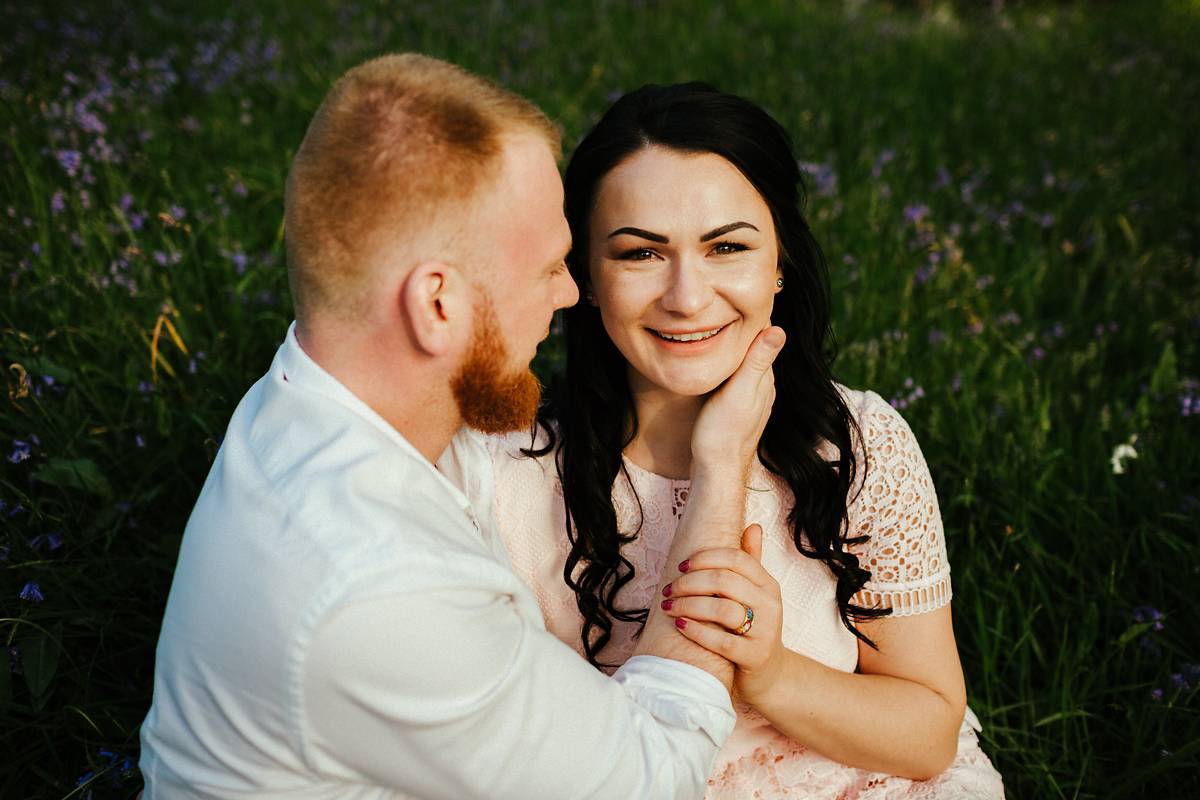 Virginia Waters Bluebells pre-wedding photography