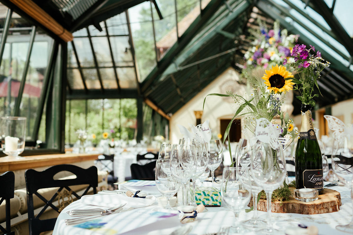 Summer wedding table decorations