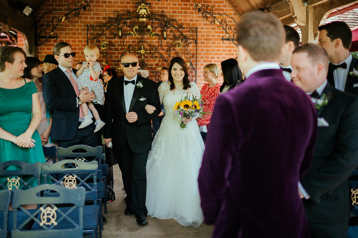 Waddesdon Manor The Dairy outdoor Wedding ceremony