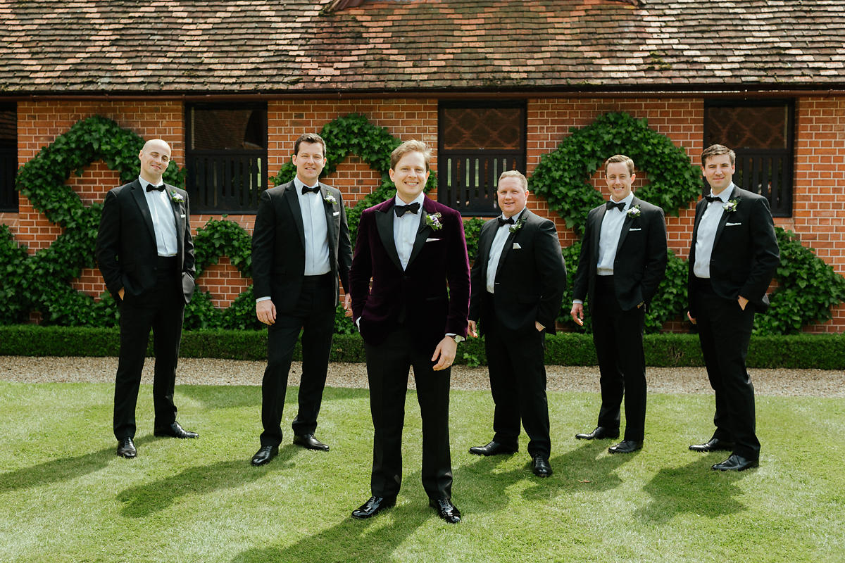 Waddesdon The Dairy groomsmen