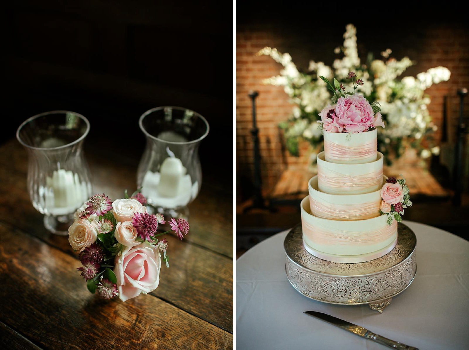 Ramster Hall wedding cake placing