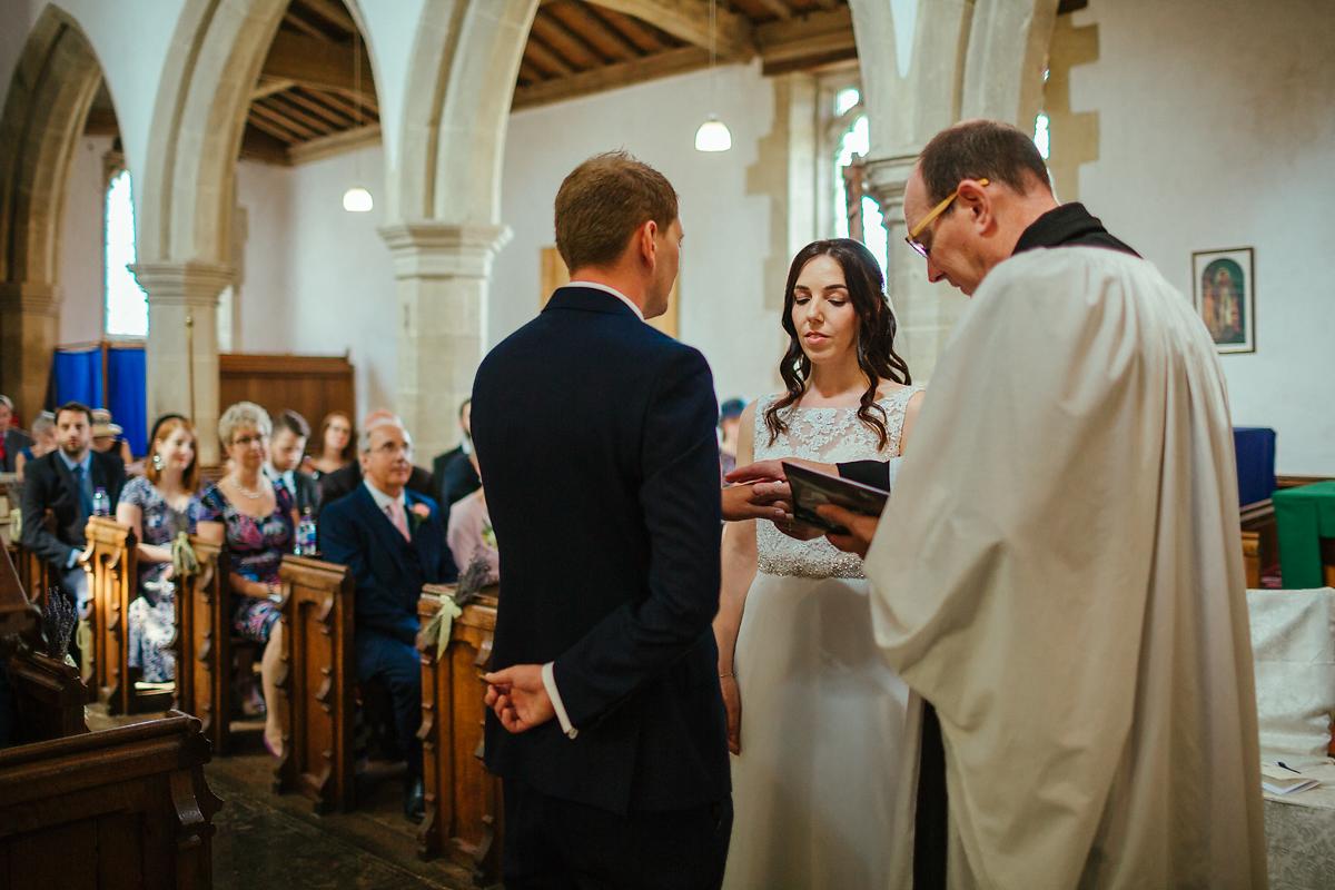 Launton St Mary's church wedding ceremony