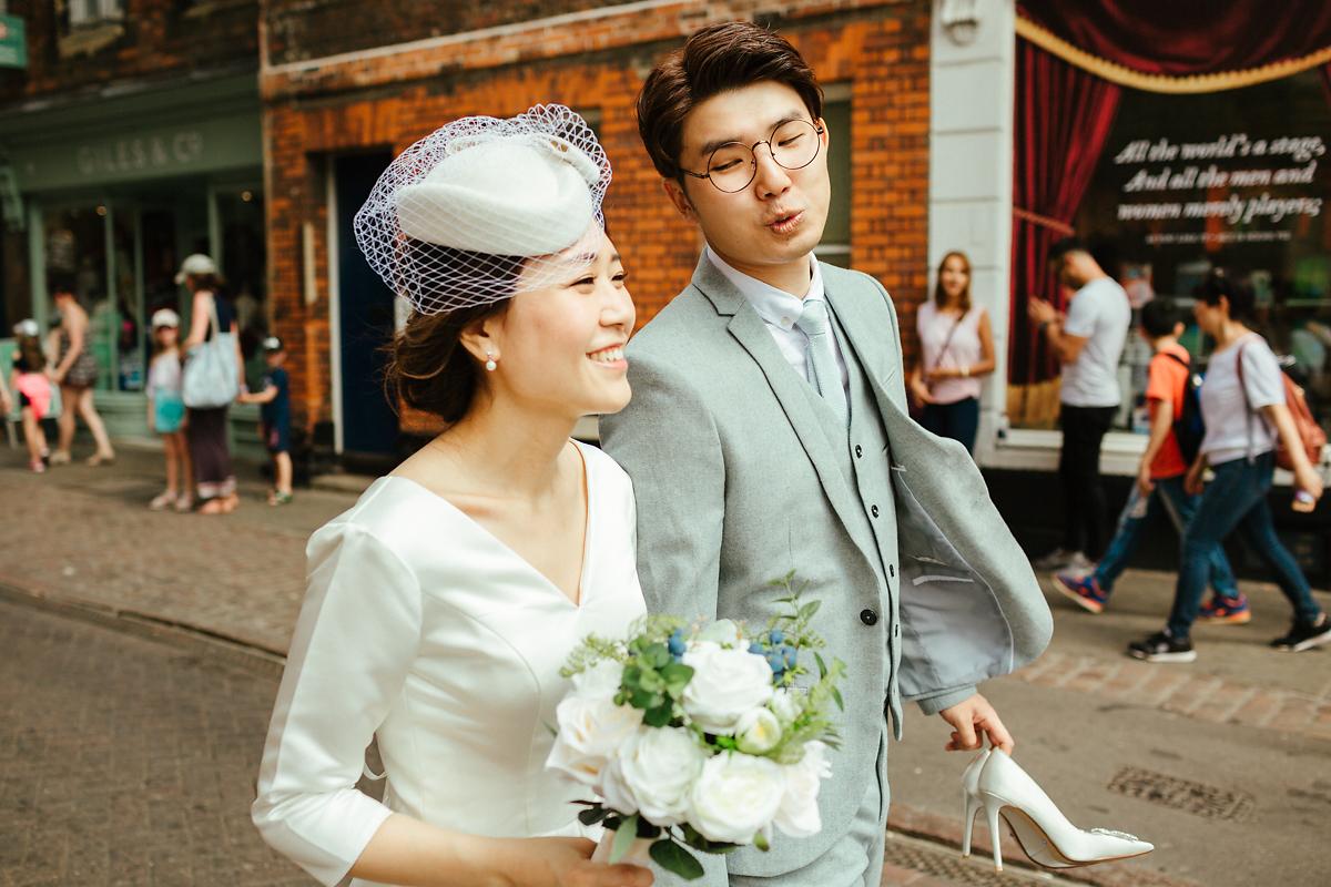 Fun pre-wedding photos in Cambridge 