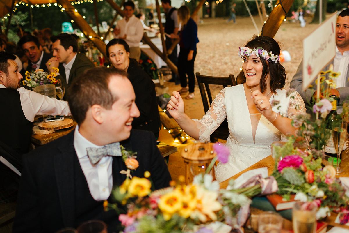 Tipi wedding photography