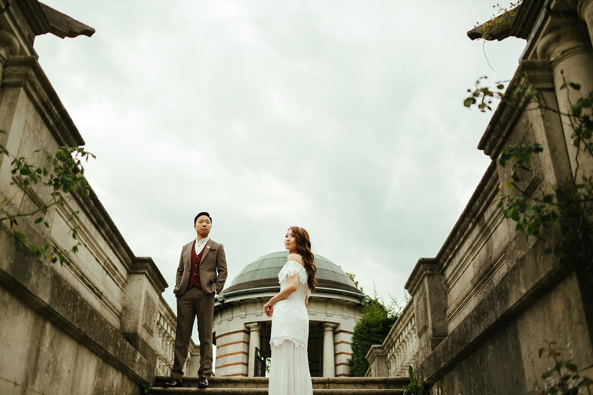 Hampstead Heath Hill Garden and Pergola Pre-wedding