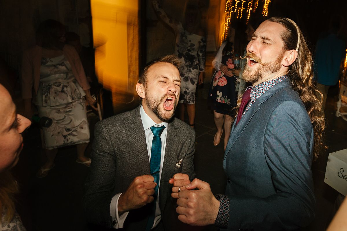 Wedding guests rocking the dance floor