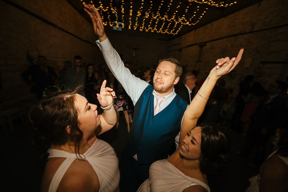 Wedding guests rocking the dance floor