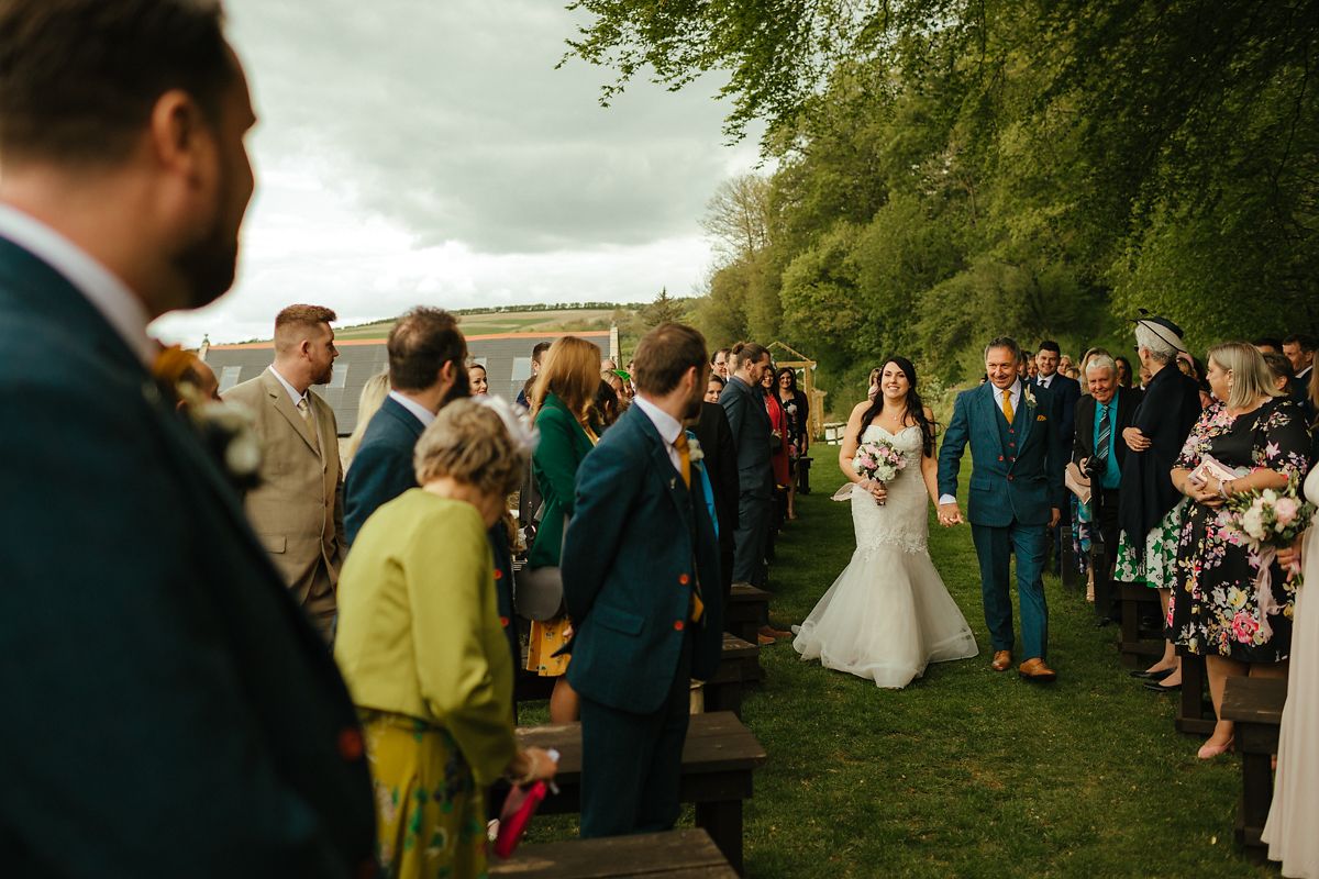 Outdoor wedding in Gorwell Farm