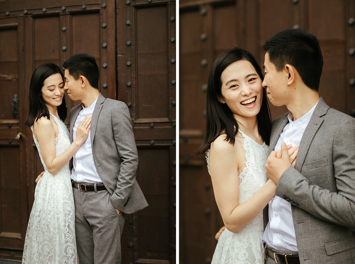 Stylish pre-wedding photos in Cambridge