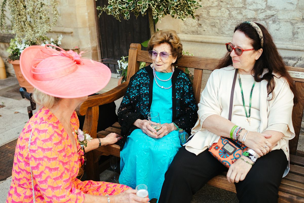 Oxford Brasenose College quad wedding photos