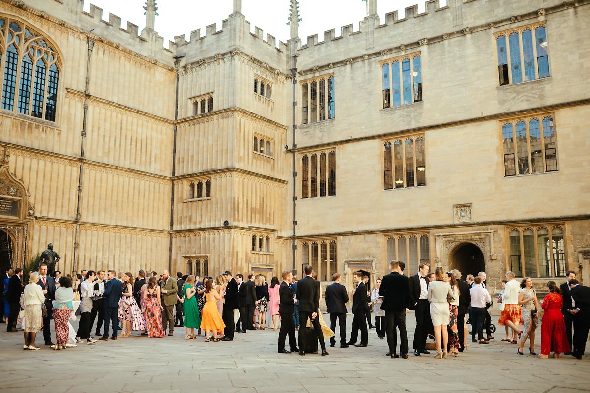 Oxford University Divinity School wedding reception