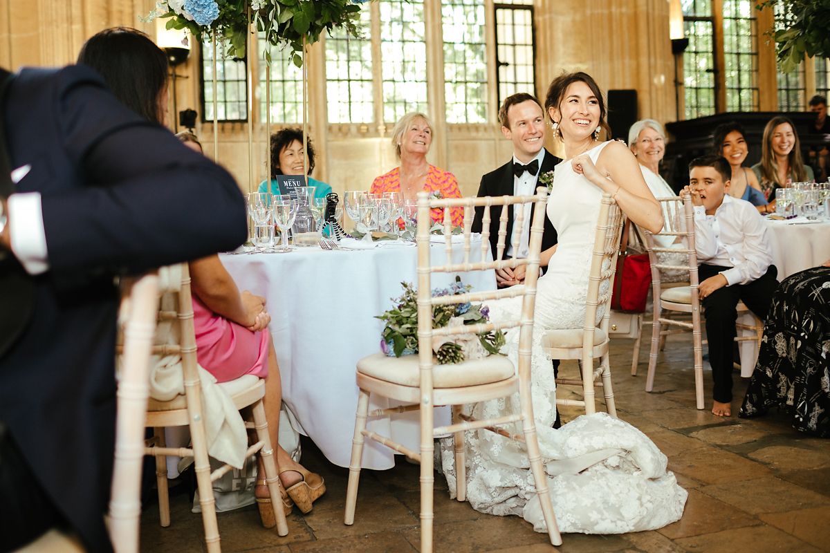 Wedding speech in Oxford Divinity School